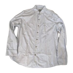Converse One Star Men's Buttondown Shirt, Long Sleeve, Large, Light Blue, Cotton